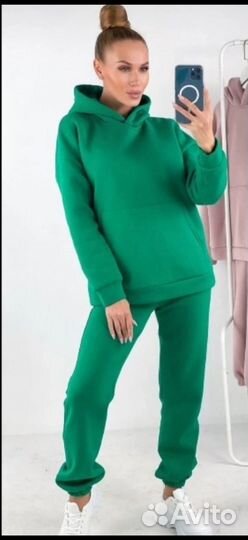 Спортивный костюм теплый на флисе 44р