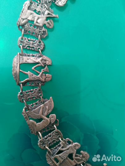 Серебряный комплект винтаж ожерелье,серги