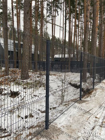 Забор из сетки 3D Гиттер 5 мм