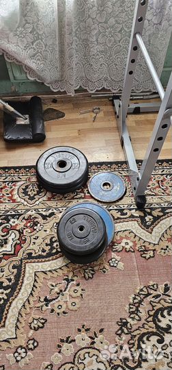 Силовая рама power line гриф с блинами