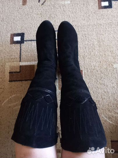 Сапоги новые зимние натур