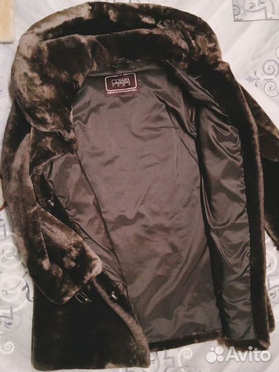 Шуба мутоновая с капюшоном 48 50