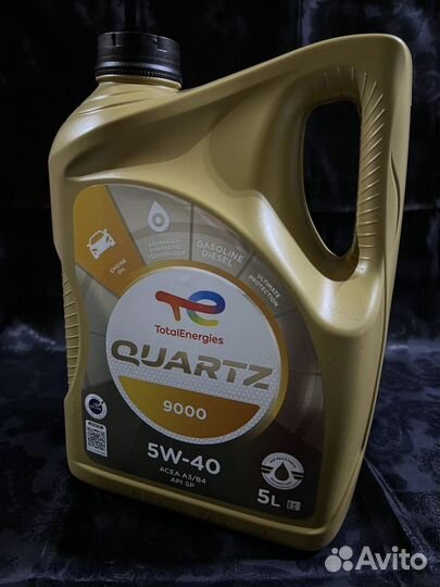 Моторное масло Total Quartz 9000 5w-40 5л