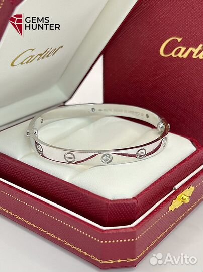 Браслет cartier love с бриллиантами