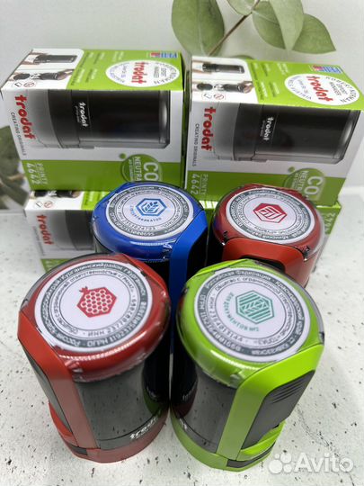 Цветные печати и штампы