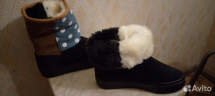 Ботинки женские зимние замшевые 36размера