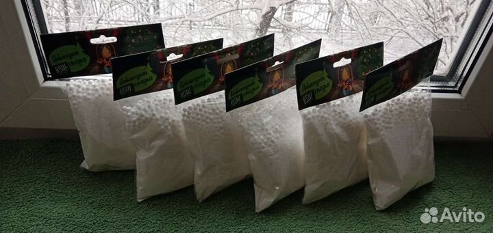 Снег (искусственный) для поделок/декора