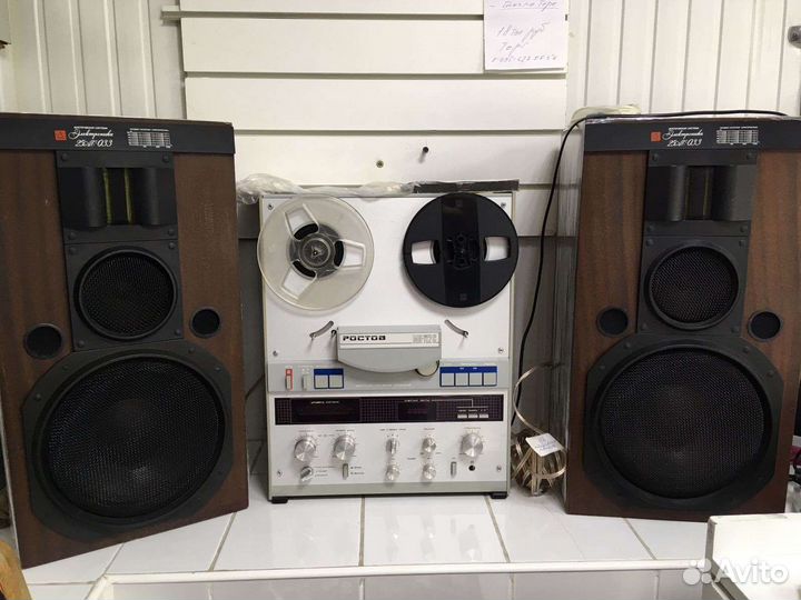 Катушечный стерео и колонки