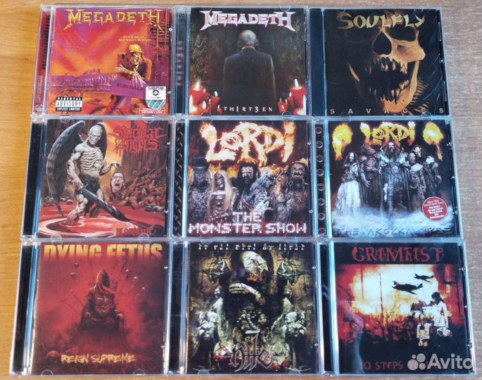 CD диски (Thrash/Death/Brutal Death/Doom/Gothic)