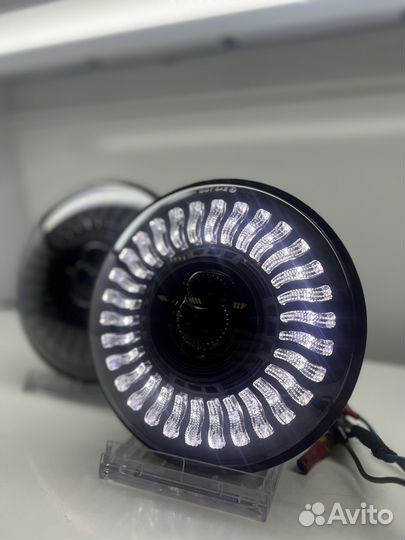 Диодные фары на ниву