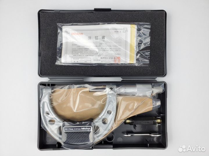 Микрометр нониусный 50-75 мм Mitutoyo 103-139