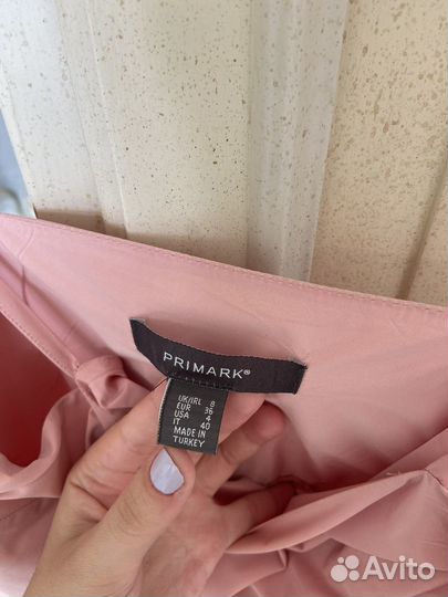 Платье макси primark XS/S розовое