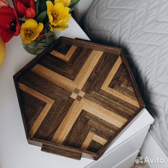 Поднос деревянный для завтрака