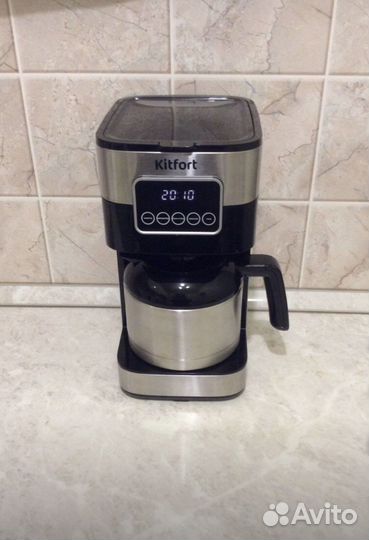 Кофеварка+термос Kitfort kt752 + фильтры бумажные
