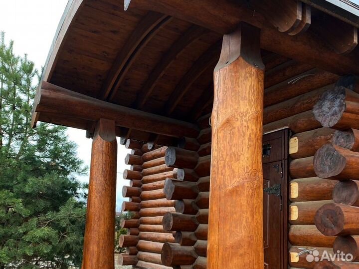 Сруб для бани из бревна