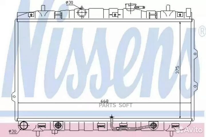 Радиатор двигателя KIA cerato 2.0 AUT. 03