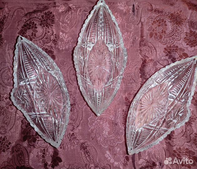 Салатница хрустальная