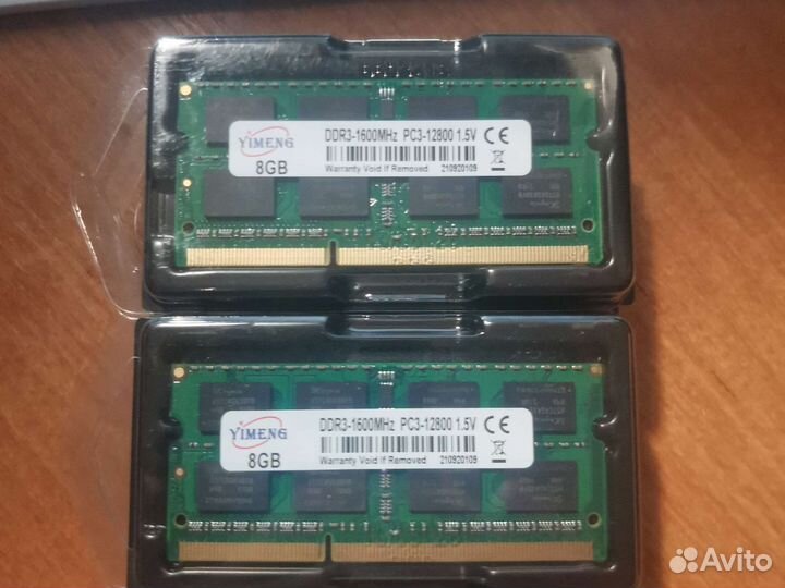 DDR3 /3L DDR4 8GB 16GB на ноутбук, новая