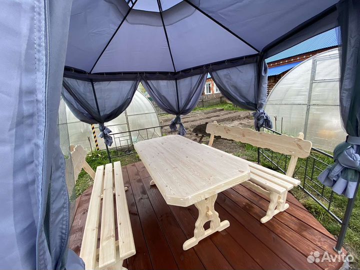 Комплект стол с лавками