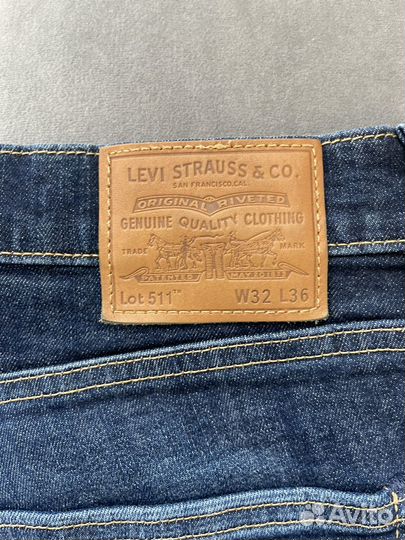 Б/у Levis 511 Premium Оригинал 32 36