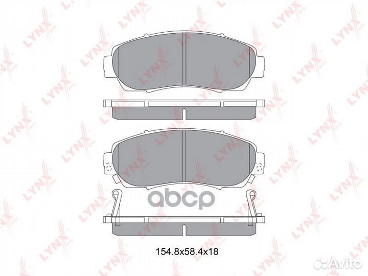 Колодки торм. диск. перед. BD-3435 lynxauto