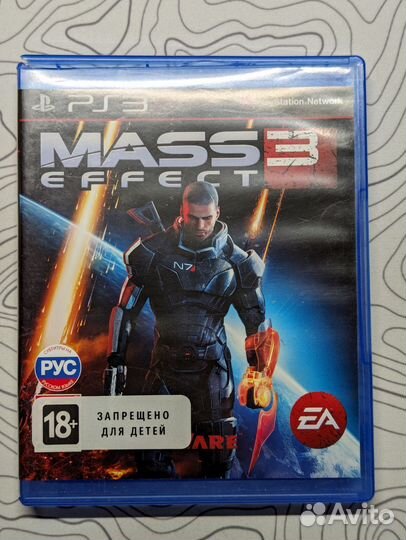 Mass Effect 3 диск playstation 3