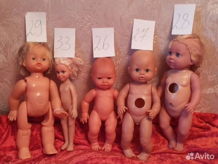 Куклы и запчасти СССР, ГДР и др