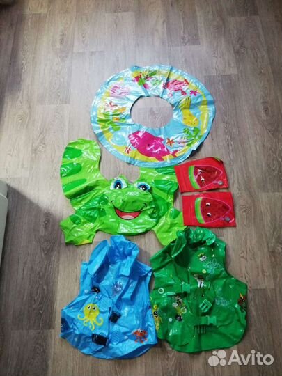 Жилеты, круг, лягушка, нарукавники для купания