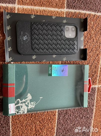 Чехол на iPhone 12Pro кожаный