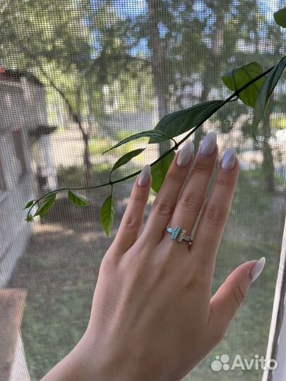 Tiffany кольцо серебро
