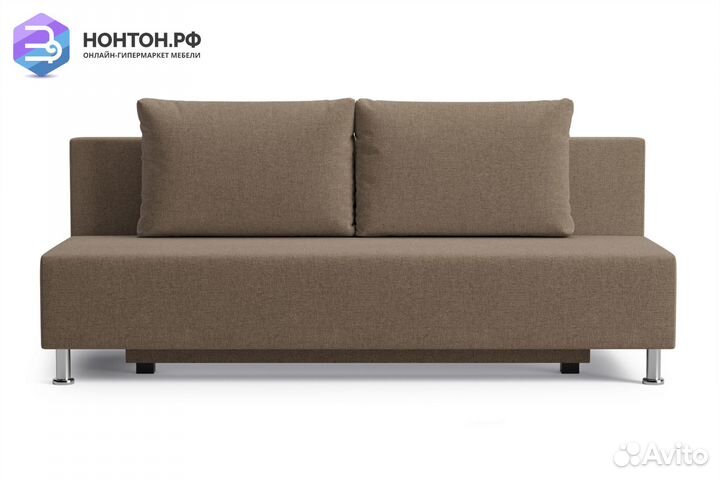 Диван еврокнижка Канна коричневый