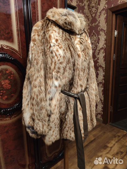 Шуба из оцелота летучая мышь оверсайз