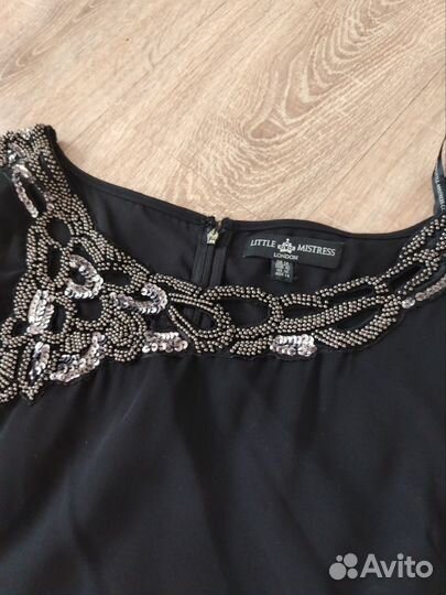 Платье нарядное 44 46 бисер вышивка