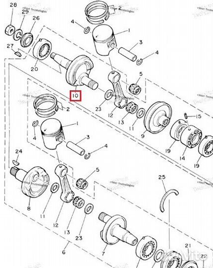 SM-09373 SPI Щека Коленвала Для Yamaha VK 540 8AT-11442-00-00