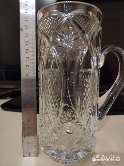 Вазы, бокалы, салатница, все хрусталь