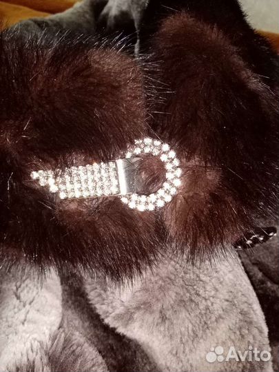 Шуба мутоновая с капюшоном