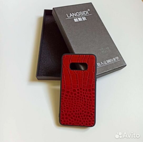 Чехол на телефон samsung galaxy s10e langsidi кожа