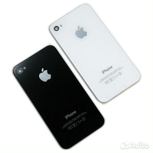 Крышка аккумулятора iPhone 4, 4S черный, белый