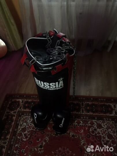Боксерская груша 30 кг + перчатки в подарок