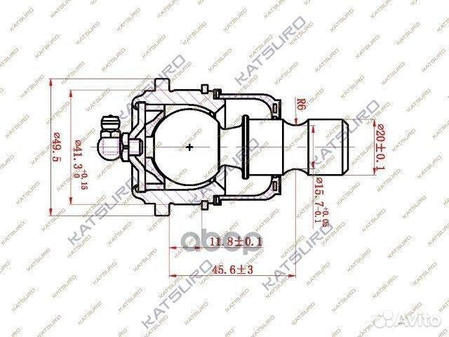 Опора шаровая KAT1075NIS katsuro