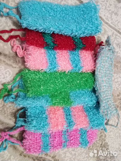 Мочалки ручной вязки