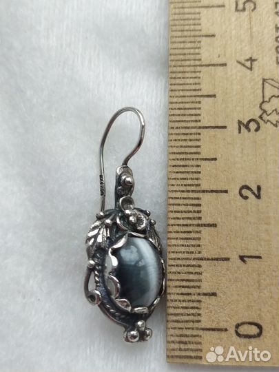 Серьги серебро 875 Рига