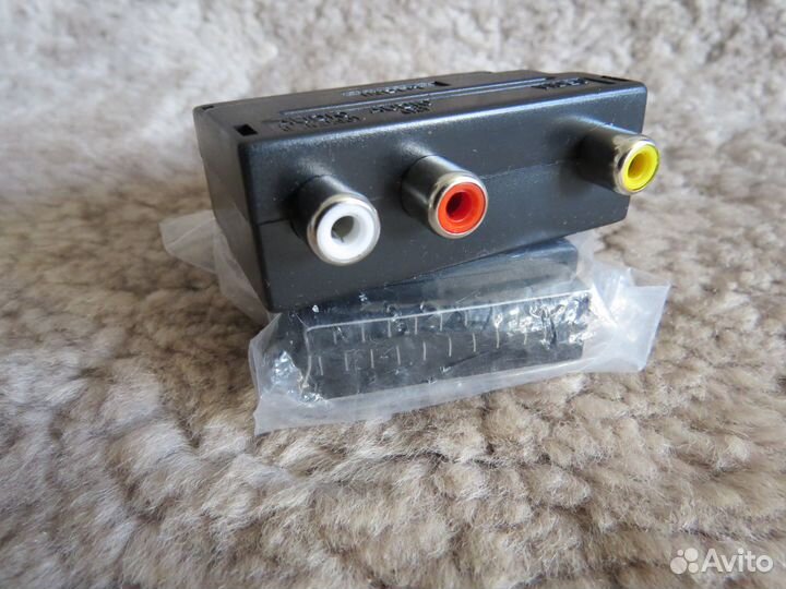 Переходник скарт для аудио-видео новый