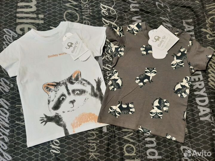 Футболки новые Baby Go, р.80