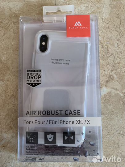 Чехол iPhone x/xs black rock