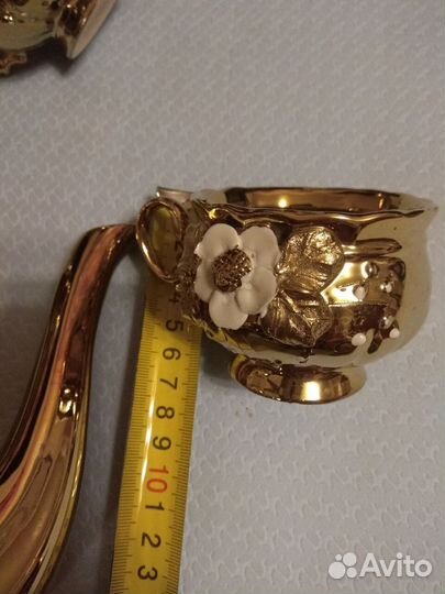 Кофейный сервиз с позолотой