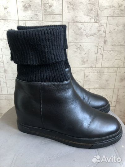 Сапоги женские кожаные