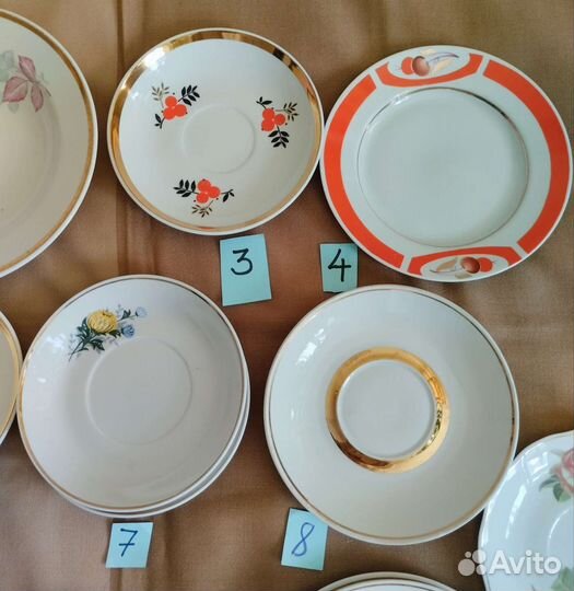Блюдца,тарелки Хайта,Дулево и др