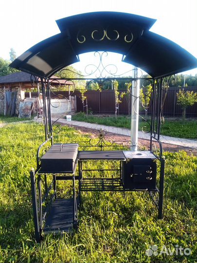 Мангал в стиле лофт