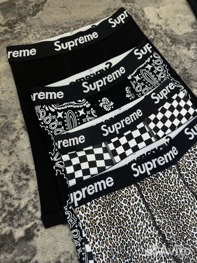 Трусы боксеры Supreme Stussy boxer briefs hanes